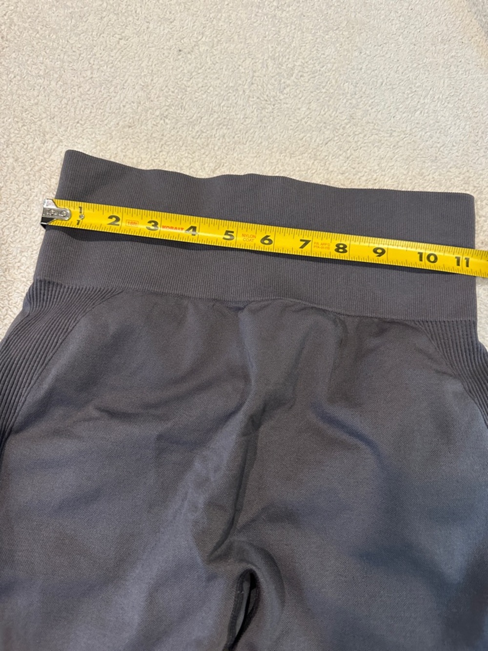 High-Waist Black Women's Active Shorts - Picture 4 of 6